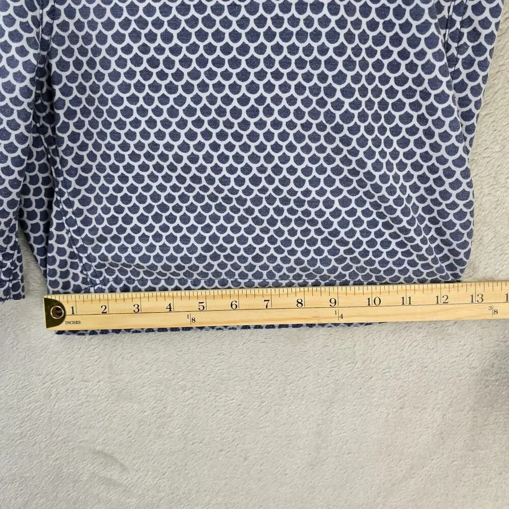 Faherty Classic Boardshort Fishscale Batik Men's Size 40 Blue Swim Trunks